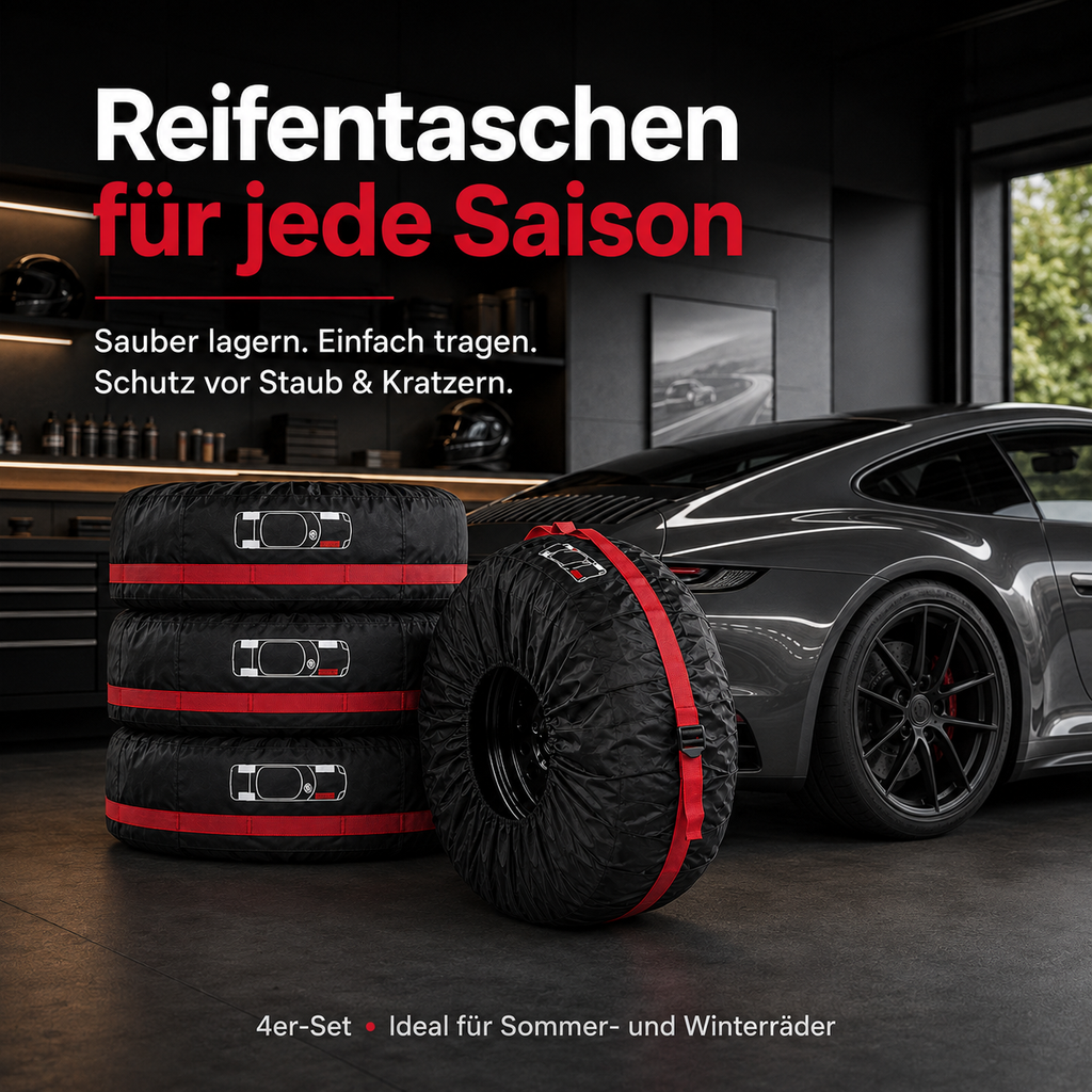 Reifenschutzhüllen 4er-Set – Staubdicht & Wasserabweisend