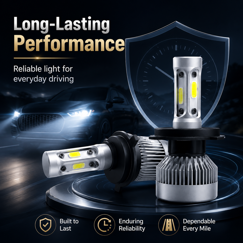S2 LED-Scheinwerferlampen fürs Auto – H1, H3, H4, H7, H8/H9/H11 und weitere